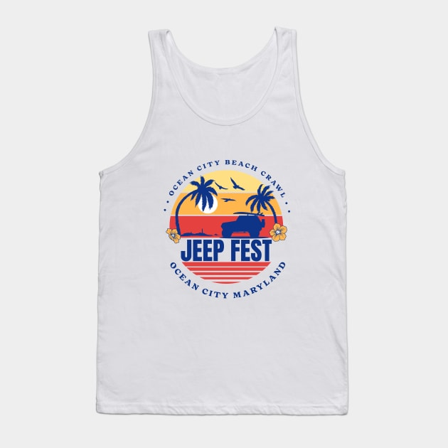 Jeep Fest Tank Top by Dauberman Graphic Design